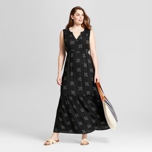 Universal Thread Black Boho Maxi Dress